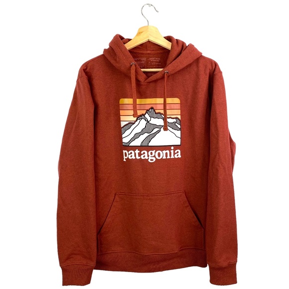Patagonia Uprisal Hoodie Red Recycled Materials Stretch Pullover Mens M Reg - Picture 1 of 10